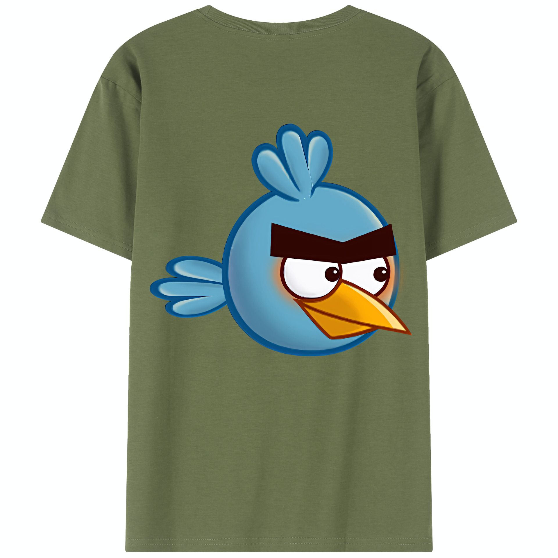 （画像用） Angry Birds アングリーバード 綿100％半袖Tシャツ（背面プリント）
